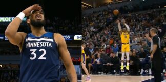 NBA: Hit! Airball Westbrooka i ta reakcja Townsa!