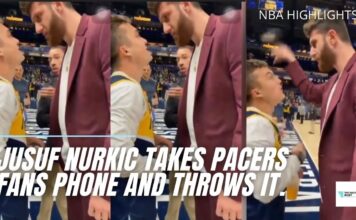 NBA: Nurkić był wściekły. Wyżył się na telefonie kibica (video)