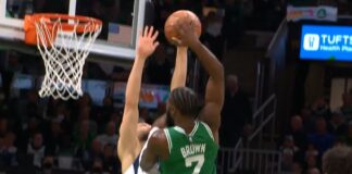 NBA: Jaylen Brown chciał zakończyć karierę rywala! (video)