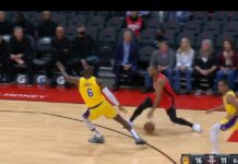 NBA: Ale zakręcił! LeBron nie wiedział, co się stało (video)