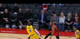 NBA: Ale zakręcił! LeBron nie wiedział, co się stało (video)