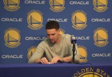 NBA: Papierowe samoloty Klaya Thompsona