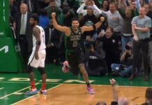 NBA: Zobacz niesamowitą akcję Celtics i rzut Tatuma na zwycięstwo równo z syreną końcową!