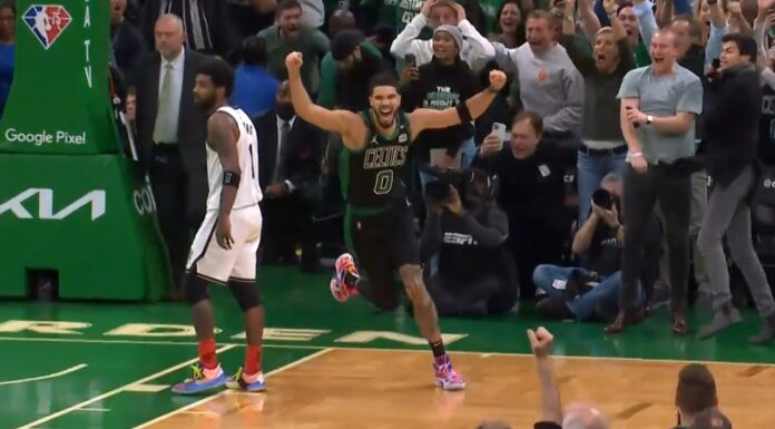 NBA: Zobacz niesamowitą akcję Celtics i rzut Tatuma na zwycięstwo równo z syreną końcową!