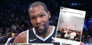 NBA: Kevin Durant na meczu Euroligi. Czegoś takiego się nie spodziewał Kevin Durant