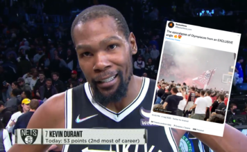 NBA: Kevin Durant na meczu Euroligi. Czegoś takiego się nie spodziewał Kevin Durant