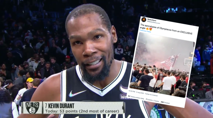 NBA: Kevin Durant na meczu Euroligi. Czegoś takiego się nie spodziewał Kevin Durant