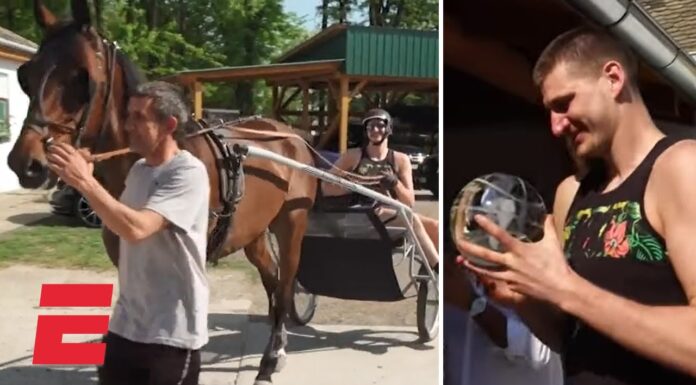 NBA: Jokić świętował MVP w… stajni. Nie zabrakło zaprzęgu konnego, czy akordeonu