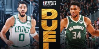 Wyniki NBA: Wielki pojedynek Tatuma z Giannisem, będzie kolejny mecz nr 7. Warriors w finale konferencji