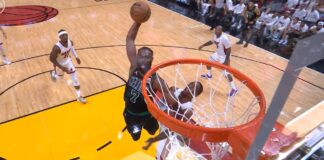 NBA: Potężny wsad Jaylena Browna dobił Heat. Aż się Adebayo odsunął!