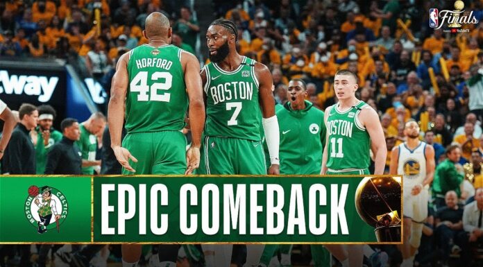 Wyniki NBA: 34 punkty Curry’ego nie wystarczyły! Historyczny powrót Celtics, którzy wygrywają pierwszy mecz Finału NBA!