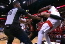 NBA: Pierwsza bójka w tym sezonie. Dwóch graczy Heat zawieszonych (wideo)