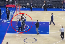 NBA: Giannis się wściekł. Przewrócił drabinę, padły groźby (wideo)