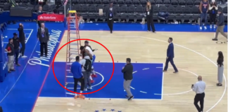 NBA: Giannis się wściekł. Przewrócił drabinę, padły groźby (wideo)