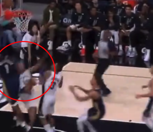 NBA: Boli od samego patrzenia. Sochan upadł i złapał się za głowę (wideo)