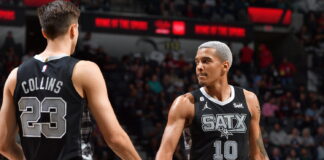 Wyniki NBA: Wrócił Sochan, szalona końcówka dla Spurs! 42 punkty Gilgeousa-Alexandra, 11 trójek Lillarda