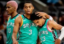 Wyniki NBA: Świetny Sochan, a Spurs lepsi od Bucks! 40 punktów Curry’ego, piąta z rzędu porażka Lakers, Magic wygrali z Suns