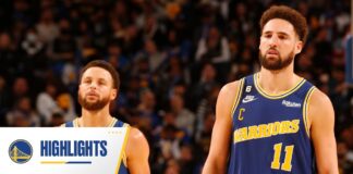 Wyniki NBA: 66 punktów duetu Curry-Thompson. Warriors lepsi w rewanżu za Finały, jubileuszowe triple-double Jokicia, piękna rocznica Popovicha
