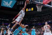 Wyniki NBA: Nuggets najlepsi! Kwarta wstydu Lakers, 41 punktów Jokicia i Tatuma, kolejna kontuzja Bookera