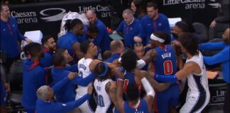 NBA: Bójka w Detroit – przepychanka i ciosy. Trzech graczy wyrzuconych