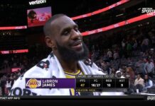 Wyniki NBA: 47 punktów LeBrona w urodziny! Pięciu zawodników z ponad 40 punktami, 11 trójek McColluma, Huerter na zwycięstwo