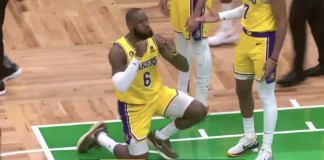 NBA: Sędziowie okradli Lakers?! LeBron kipiał ze złości! Beverley szukał dowodów na zdjęciach!