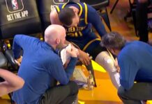 NBA: Stephen Curry nie dokończył meczu. Co ze zdrowiem lidera GSW?