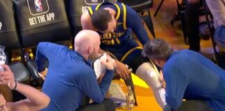 NBA: Stephen Curry nie dokończył meczu. Co ze zdrowiem lidera GSW?