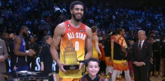 Mecz Gwiazd NBA: Rekordowe 55 punktów i MVP dla Tatuma. Kontuzjowany Giannis i LeBron. Takiego All Star Game jeszcze nie było!