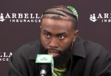 NBA: Ręka Jaylena Browna w bandażach. Co z play-offami?