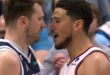 NBA: Booker i Doncić wymienili się “uprzejmościami”. Durant z zabójczym ciosem