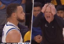 NBA: Co za błąd Curry’ego! Warriors mogli przez to przegrać. Steve Kerr nie dowierzał