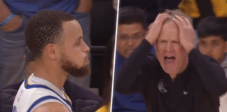NBA: Co za błąd Curry’ego! Warriors mogli przez to przegrać. Steve Kerr nie dowierzał