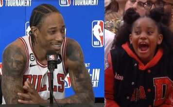 NBA: Stała się hitem sieci! Tak córka DeRozana pomogła Bulls i zakończyła sezon Raptors (WIDEO)