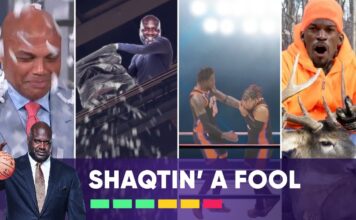 NBA: Babole, plaskacze na twarz i coś spada z nieba. Nowe Shaqtin’ A Fool z okazji play-offów