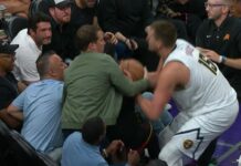 NBA: Kuriozalne sceny. Jokić w przepychance z właścicielem Suns