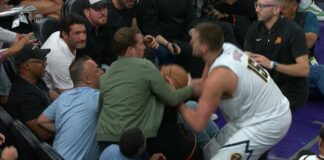 NBA: Kuriozalne sceny. Jokić w przepychance z właścicielem Suns
