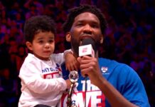 NBA: Embiid odebrał nagrodę MVP! Przemowa pełna łez i wyjątkowy gość