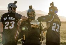 NBA: Trofeum Larry’ego O’Briena w przestworzach. Niesamowite zdjęcia i nagranie