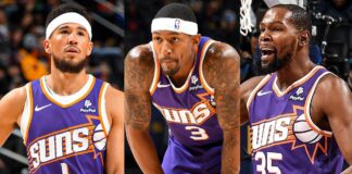 Wyniki NBA: Tercet Suns już imponuje. Harden pauzował. Debiuty Porzingisa, Holidaya i Rose’a