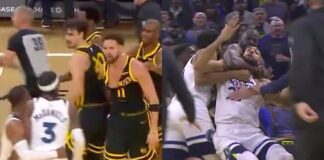 NBA: Rozerwana koszulka Thompsona i Green łapiący za gardło Goberta. Co za sceny!