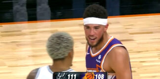 NBA: Sochan zaszedł za skórę Bookerowi. Ten nie wytrzymał