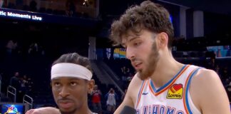 Wyniki NBA: Wielki rzut Holmgrena, 40 punktów Shaia i Giannisa, gorzki powrót Curry’ego, 16 oczek Sochana