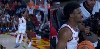 NBA: Bronny James zadebiutował w uczelnianej lidze. Zrobił TO jak ojciec i to na jego oczach!