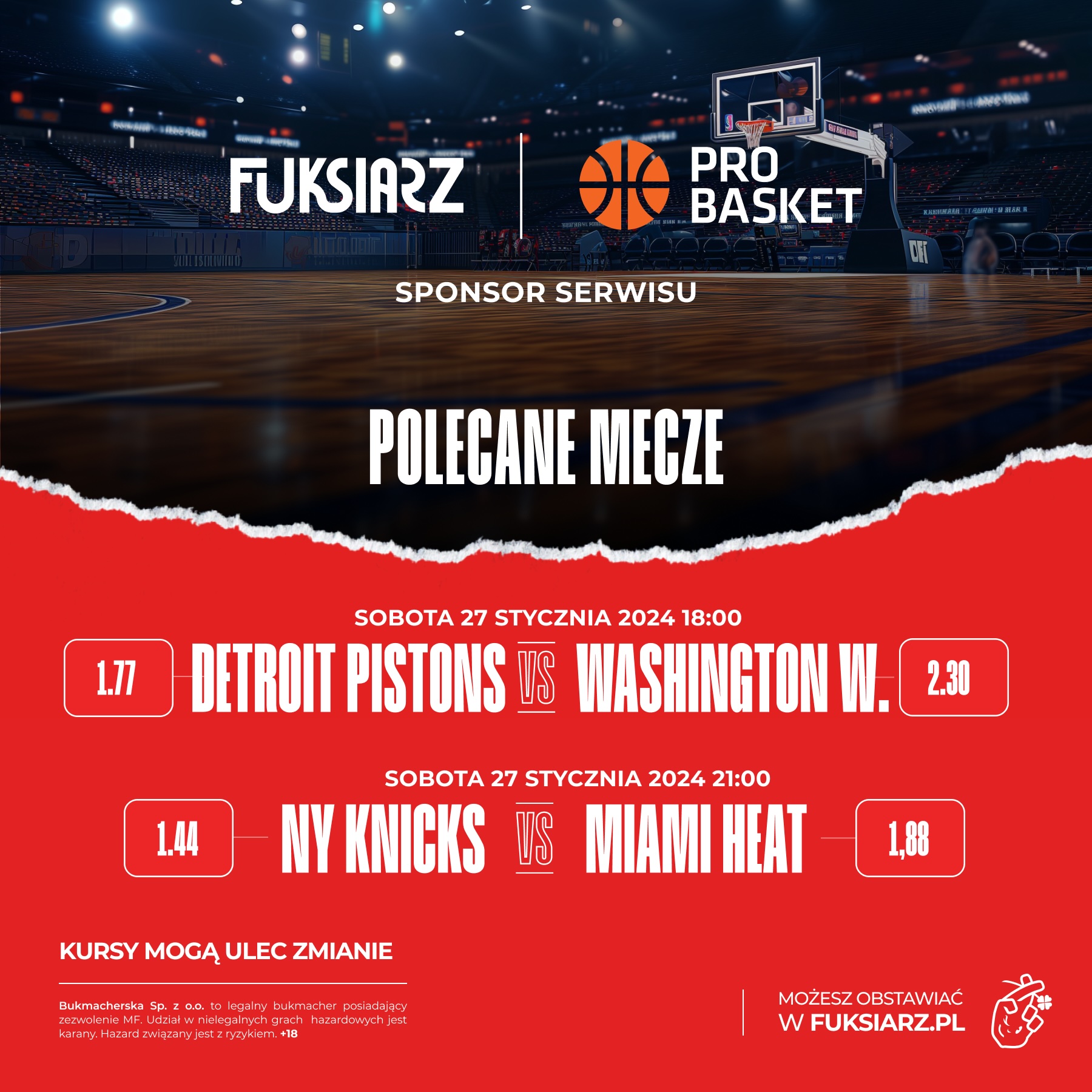 NBA: Embiid po raz pierwszy od czterech lat zagra w tym mieście. Wcześniej zawsze coś mu wypadało. Rewanż Knicks — Heat już o 21!