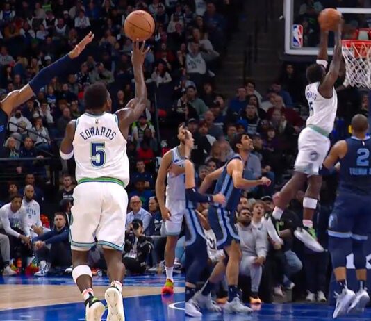 NBA: Co za akcja Anthony’ego Edwardsa! „To chyba mój najlepszy wsad w życiu” (WIDEO)