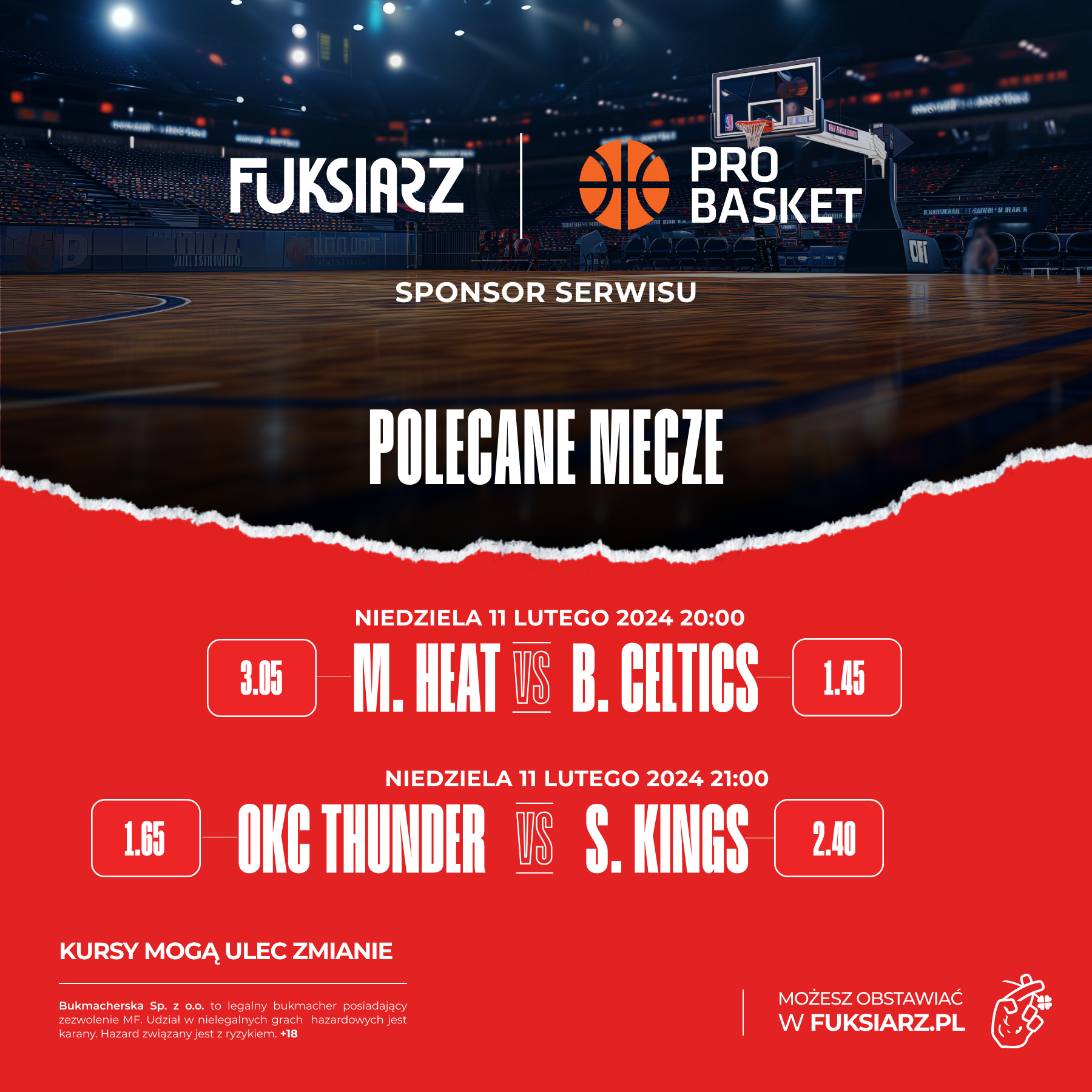 NBA: Niedzielny wieczór z NBA na żywo. Zaczynamy już o 20!