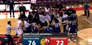 Ogromna bójka w meczu ligi uniwersyteckiej. W ruch poszły pięści! (WIDEO)