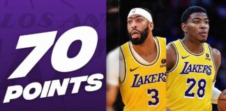 Wyniki NBA: Mocny duet Lakers. Udany powrót Clippers i świetny Podziemski