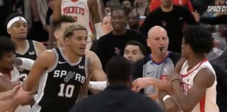 NBA: Przepychanka z udziałem Sochana. Faul niesportowy i techniczny dla Polaka (WIDEO)